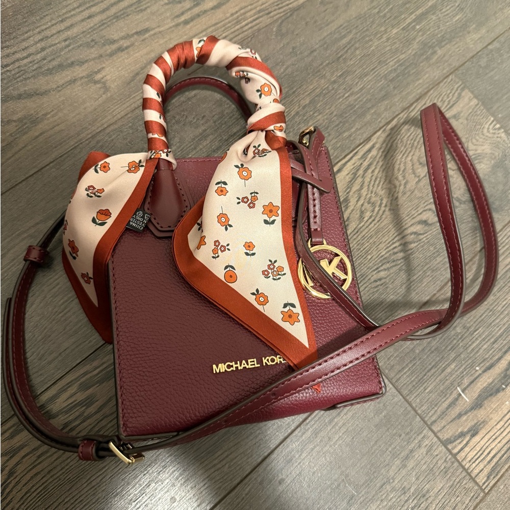 Brand new michael Kors Burgundy Crossbody Bag